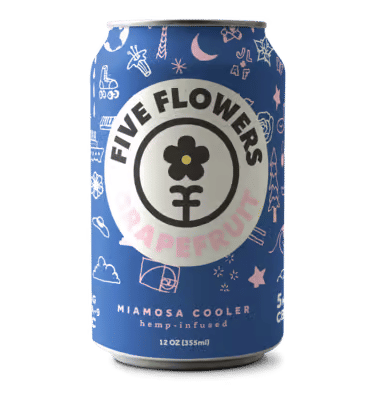 A visualization of the menu item "Grapefruit Miamosa Cooler"