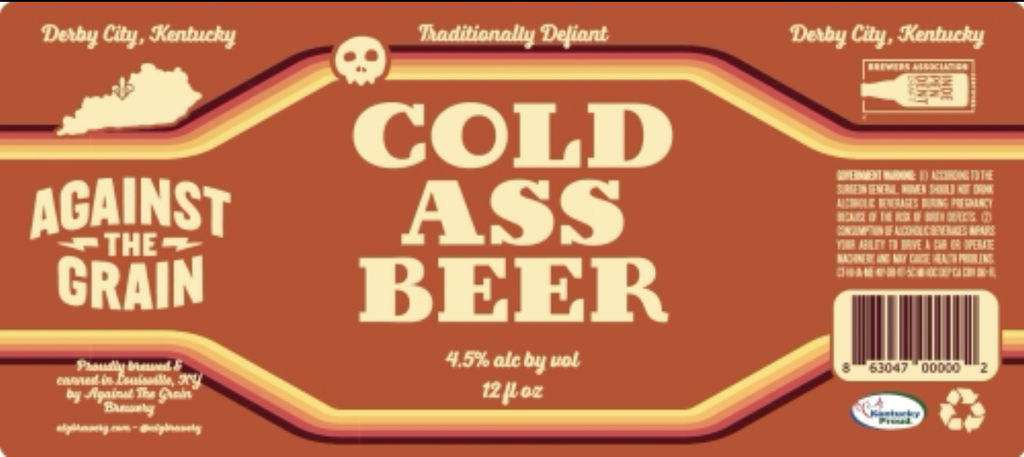 A visualization of the menu item "Cold Ass Beer"