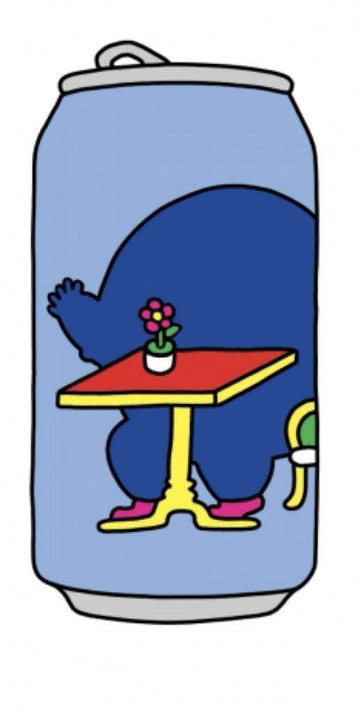 A visualization of the menu item "Blueberry Boyfriend"