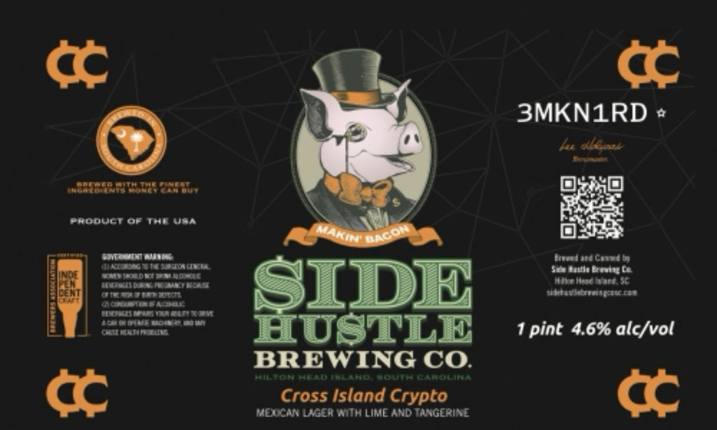 A visualization of the menu item "Cross Island Crypto"