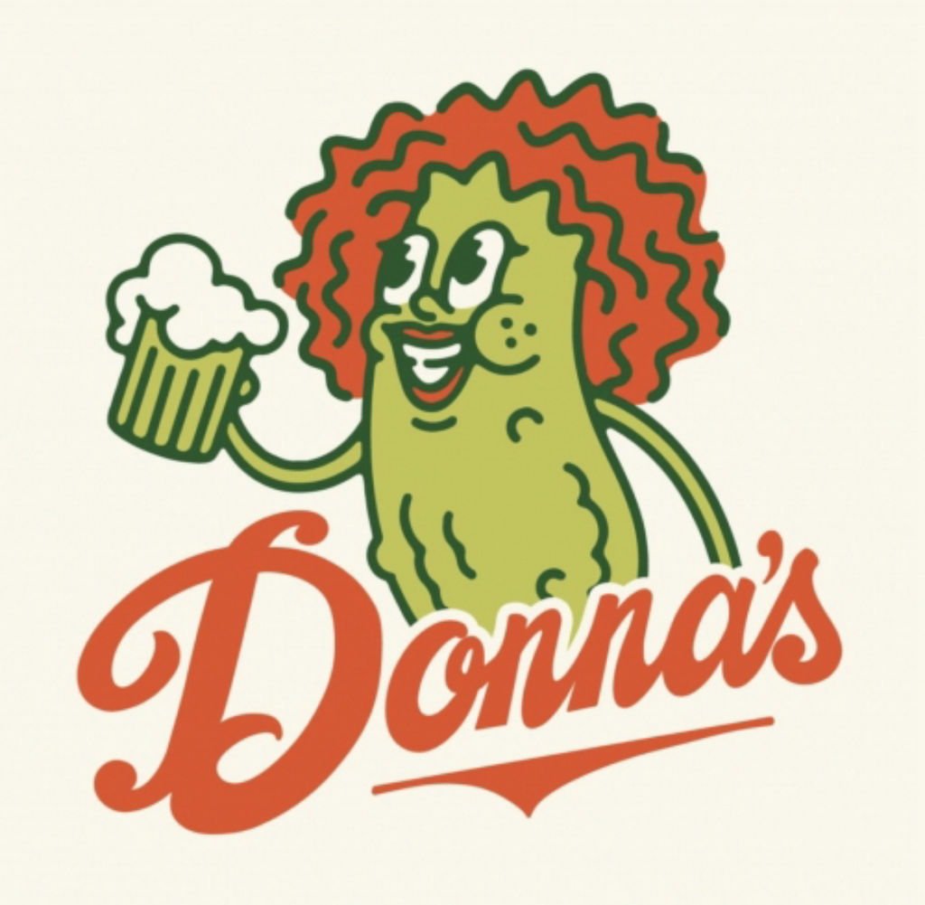 A visualization of the menu item "Donna's Pickle Beer"