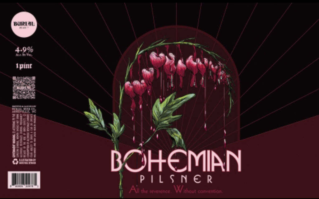 A visualization of the menu item "Bohemian Pilsner"