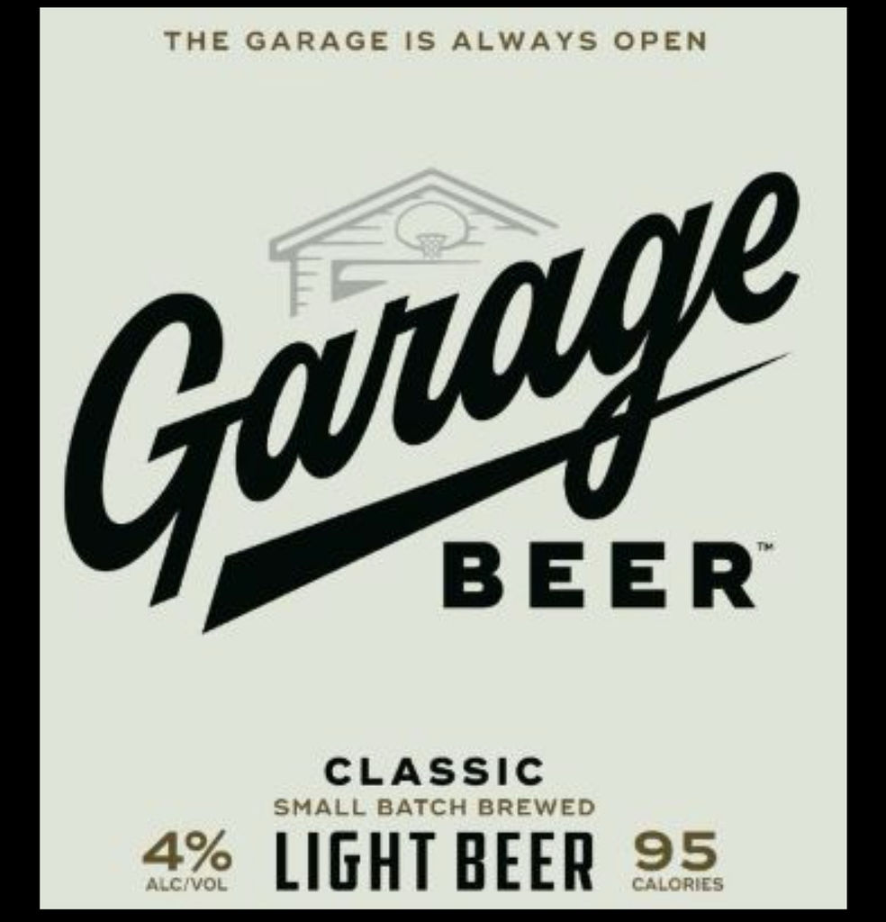 A visualization of the menu item "Garage Beer"