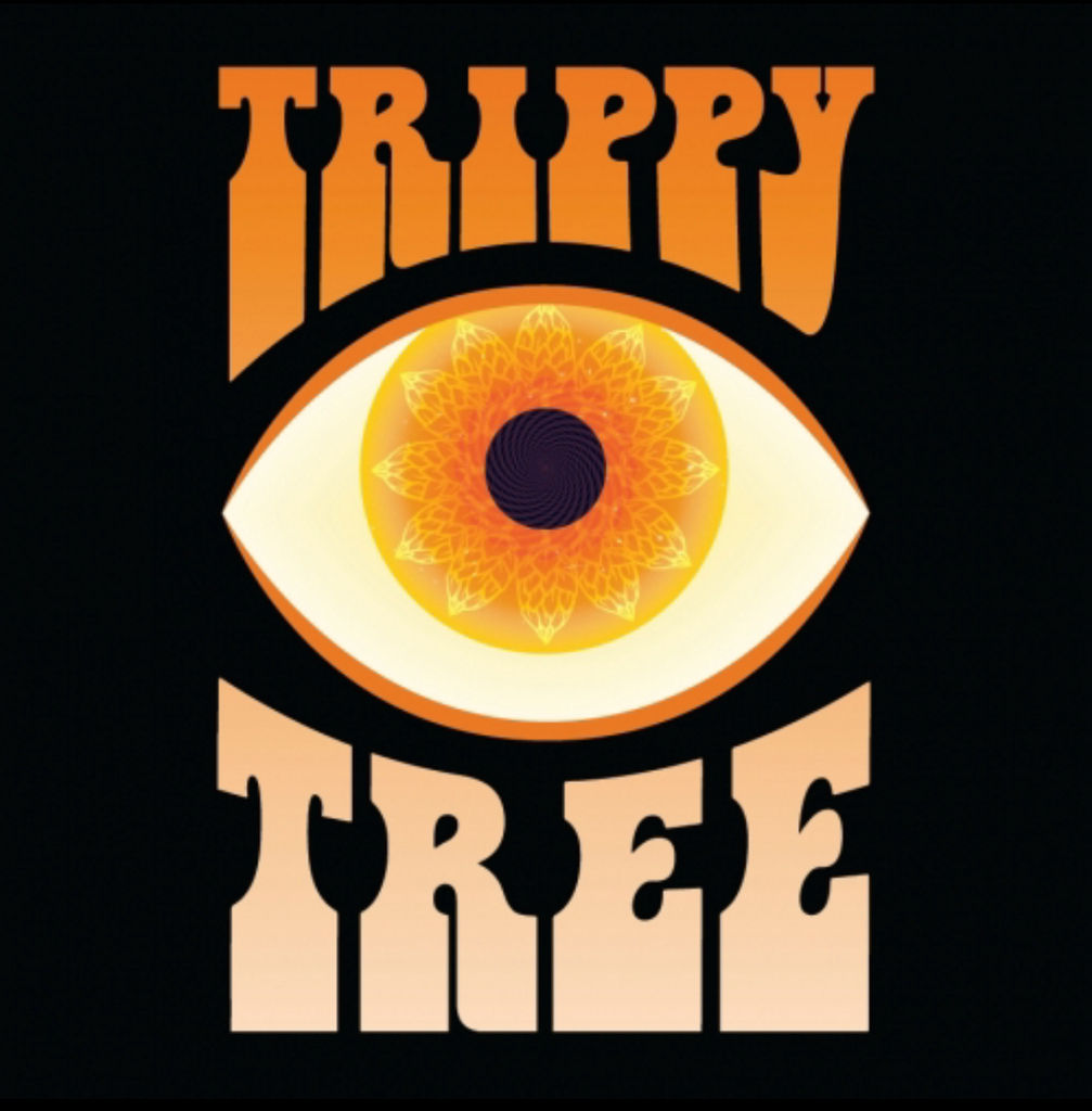 A visualization of the menu item "Trippy Tree: Vanilla and Tangerine"