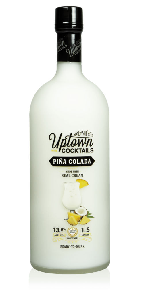 A visualization of the menu item "Uptown Wine Cocktail: PinaColada"