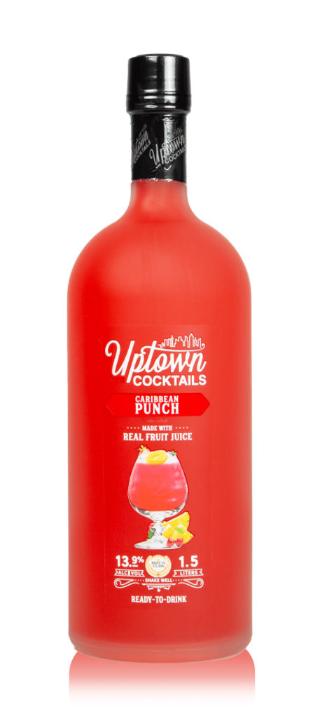 A visualization of the menu item "Uptown Wine Cocktail: Caribbean Punch"