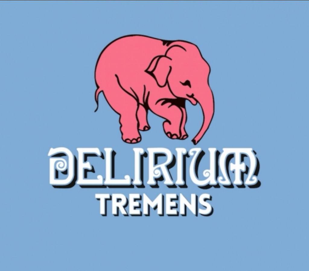 A visualization of the menu item "Delirium Tremens"