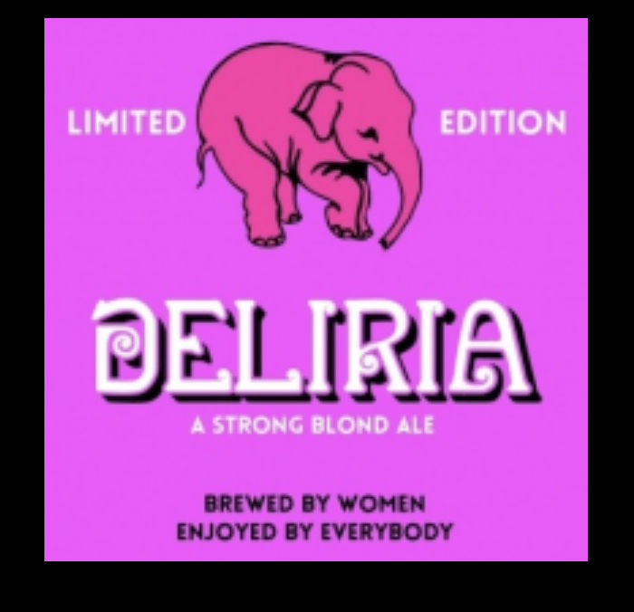 A visualization of the menu item "Delirium Deliria"