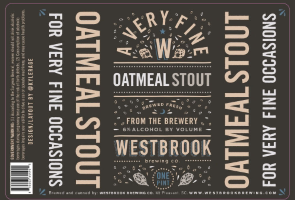 A visualization of the menu item "A Very Fine Oatmeal Stout"