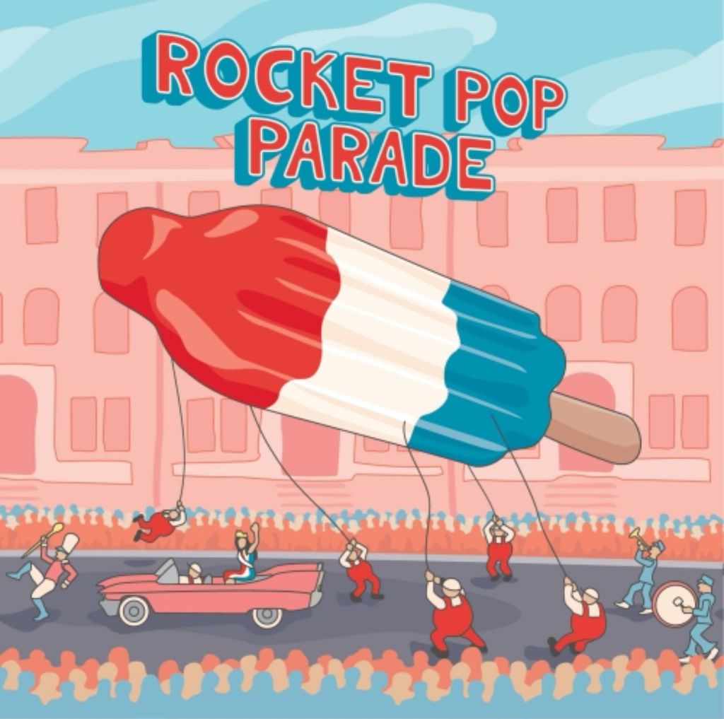A visualization of the menu item "Rocket Pop Parade"
