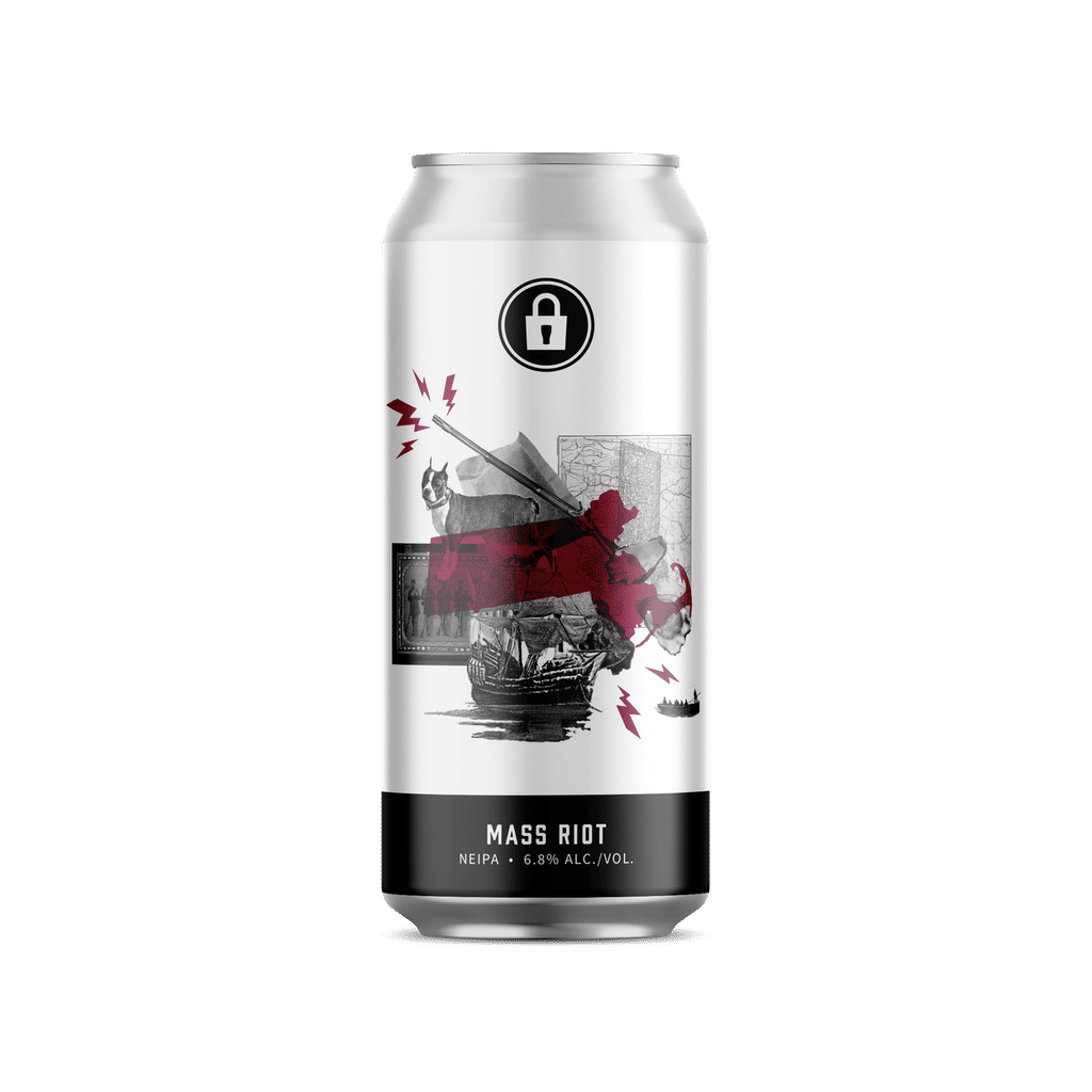 A visualization of the menu item "Mass Riot IPA"