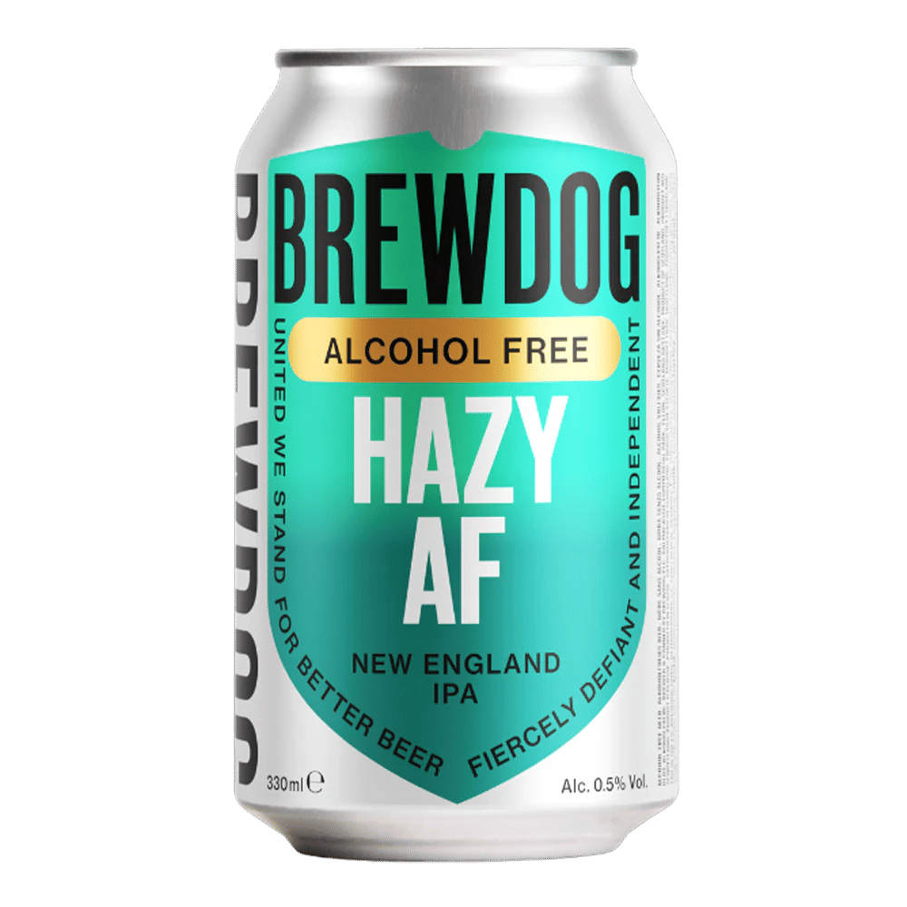 A visualization of the menu item "Hazy AF Non-Alcoholic IPA"