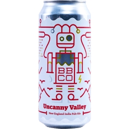 A visualization of the menu item "Uncanny Valley IPA"