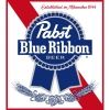 A visualization of the menu item "Pabst Blue Ribbon"