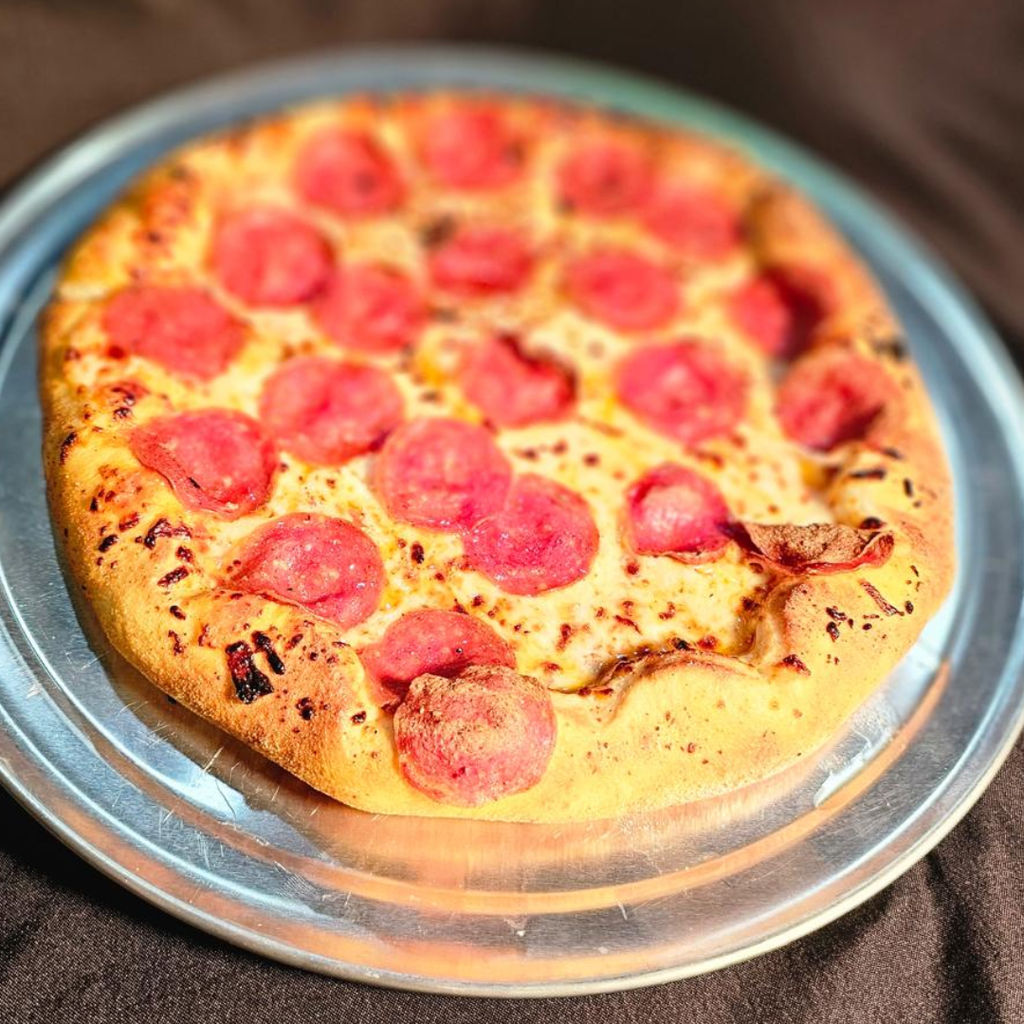 A visualization of the menu item "Pepperoni Pizza"