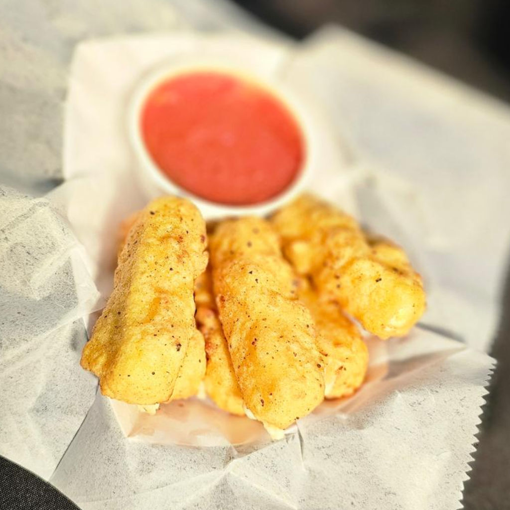 A visualization of the menu item "Mozzarella Sticks"