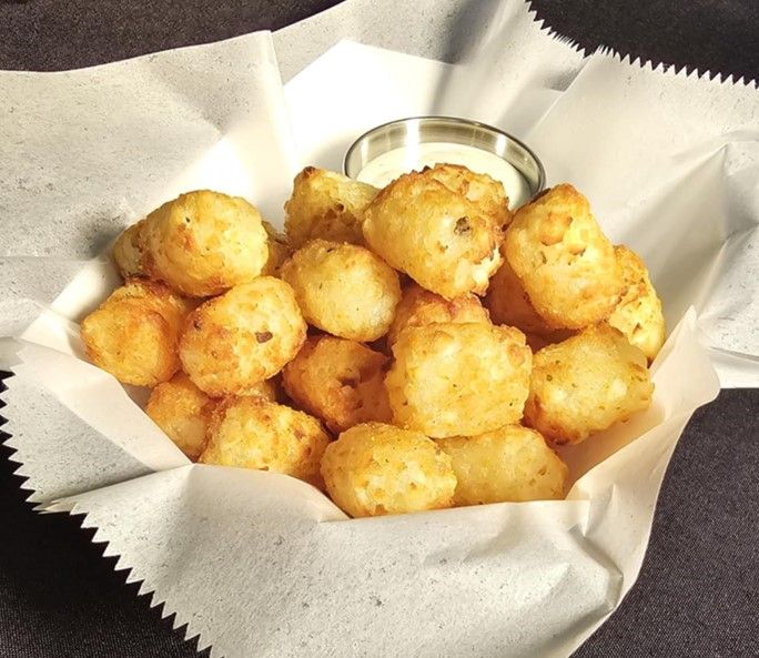 A visualization of the menu item "Tater Tots"