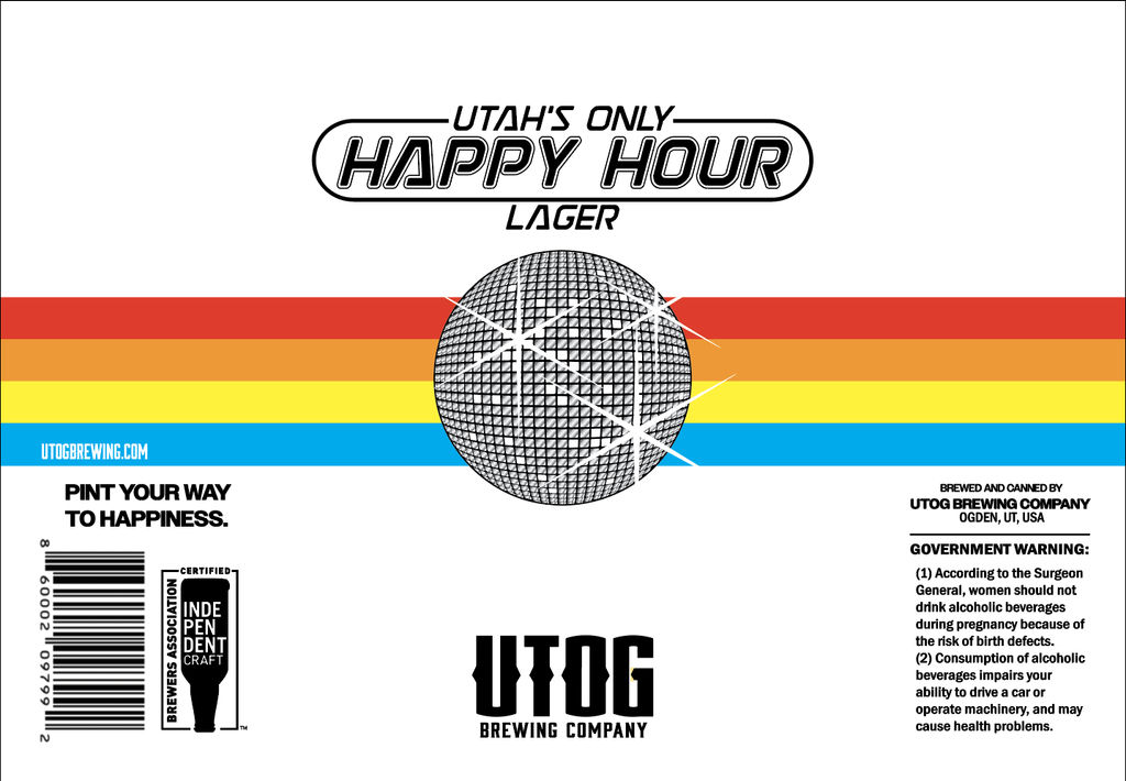 A visualization of the menu item "Happy Hour"