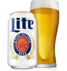 A visualization of the menu item "MILLER LITE      $3"