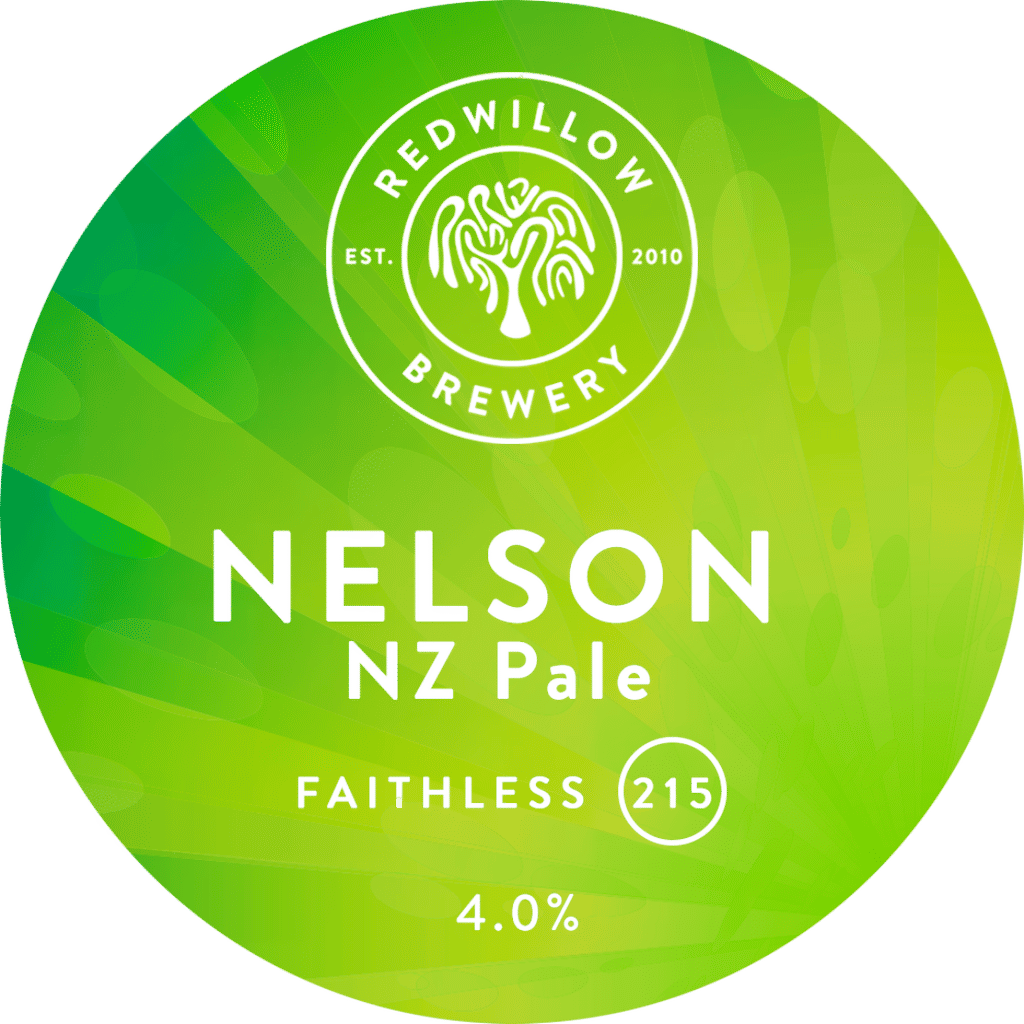 A visualization of the menu item "F215 - Nelson NZ Pale (Ve)"