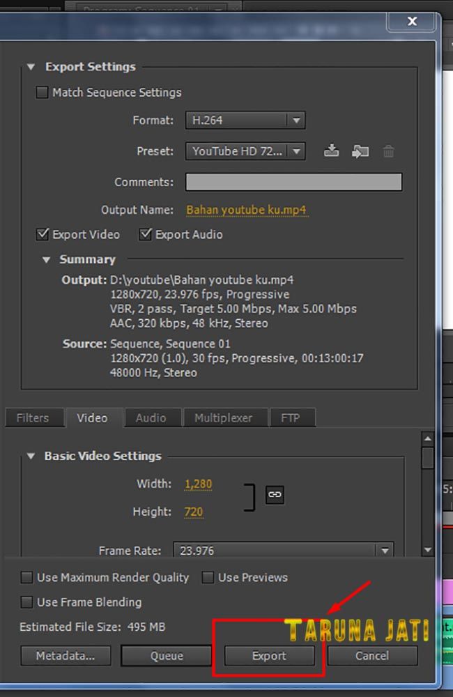 Cara Menyimpan File Video Di Adobe Premier dengan Format Untuk Youtube Terbaru 10 Cara Menyimpan File Video Di Adobe Premier dengan Format Untuk Youtube Terbaru