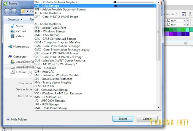 2 Cara Menyimpan File Adobe Ilustrator atau Corel Draw ke Format JPG dan PNG Terbaru 5 Cara Menyimpan File corel draw