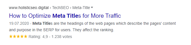 Meta Tag Optimization