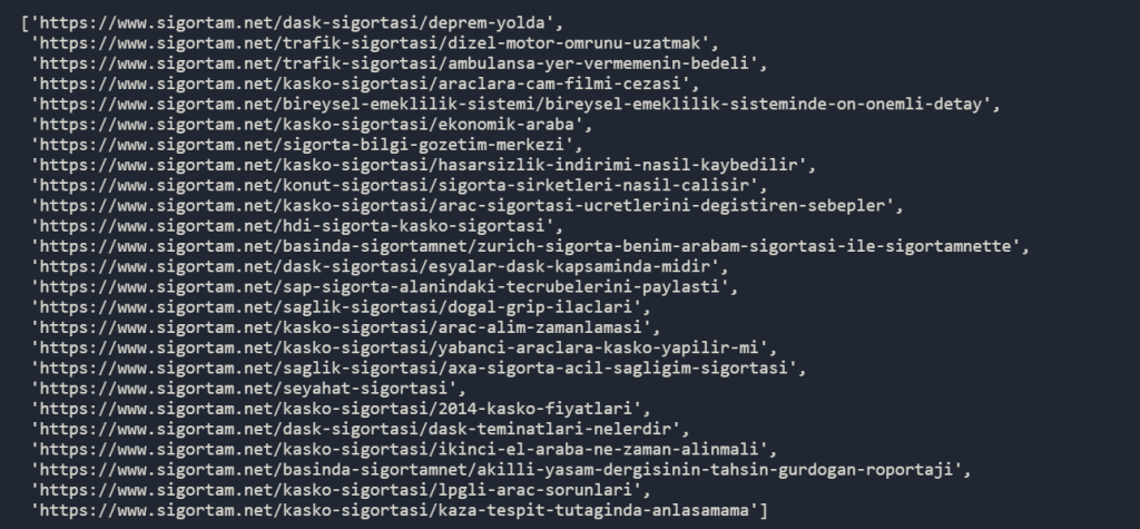 Pandas to List Usage