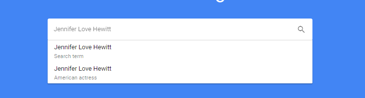 Jennifer Love Hewitt Google Trends as an Entity or a String