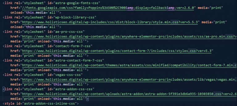 Load CSS Asynchronously & Remove Render-blocking CSS - Holistic SEO
