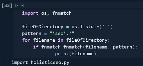 List and Filter Files with Directory