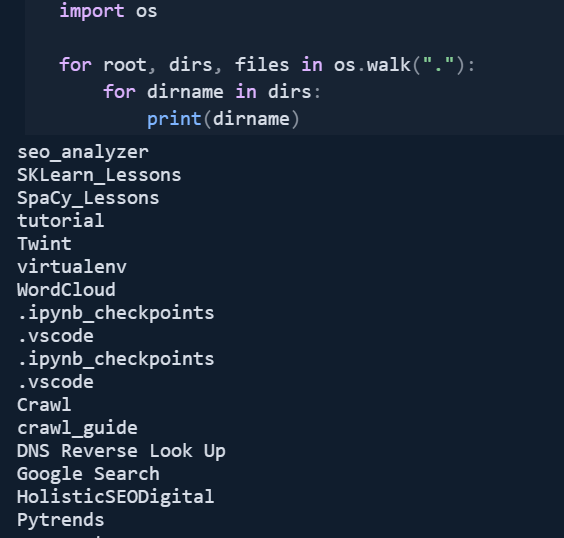 All Files in A Directory with Python Guideline - Holistic SEO