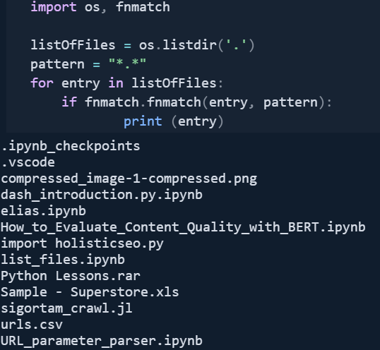 List All Files In A Directory With Python Guideline - Holistic Seo