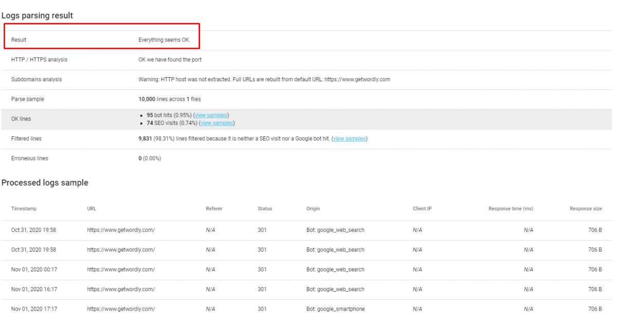 Log File Information