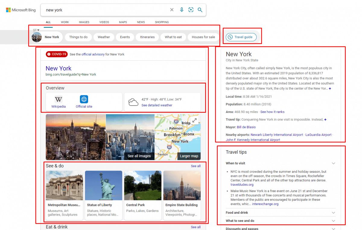 Bing Semantic Search