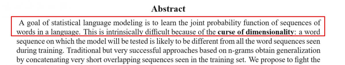 Abstract for Neural Probabilistic