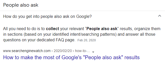 Question Generation by Search Engine