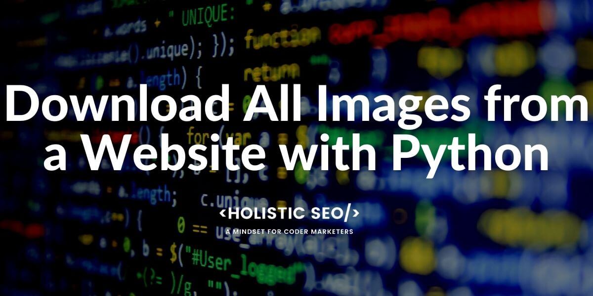 Download Images with Python