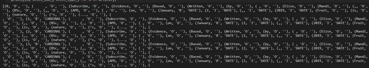 Extracting entities and entity types from content