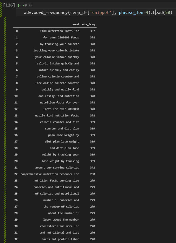 Word Frequency Word Filtering