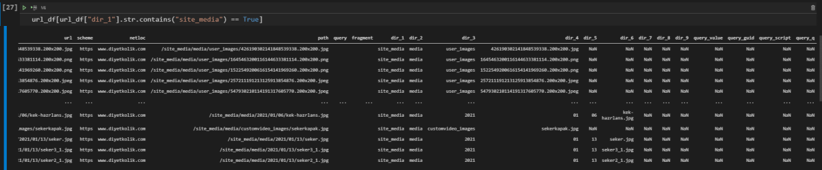 Image Parsed URLs