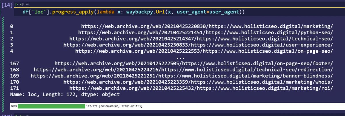 Bulk saved web pages to the internet archive