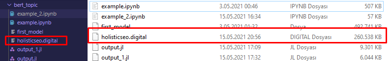 save topic model