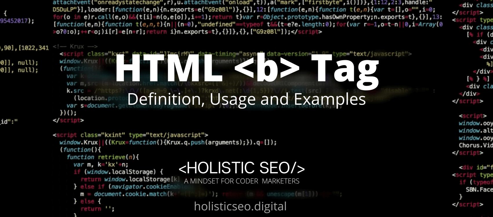 b HTML Tag