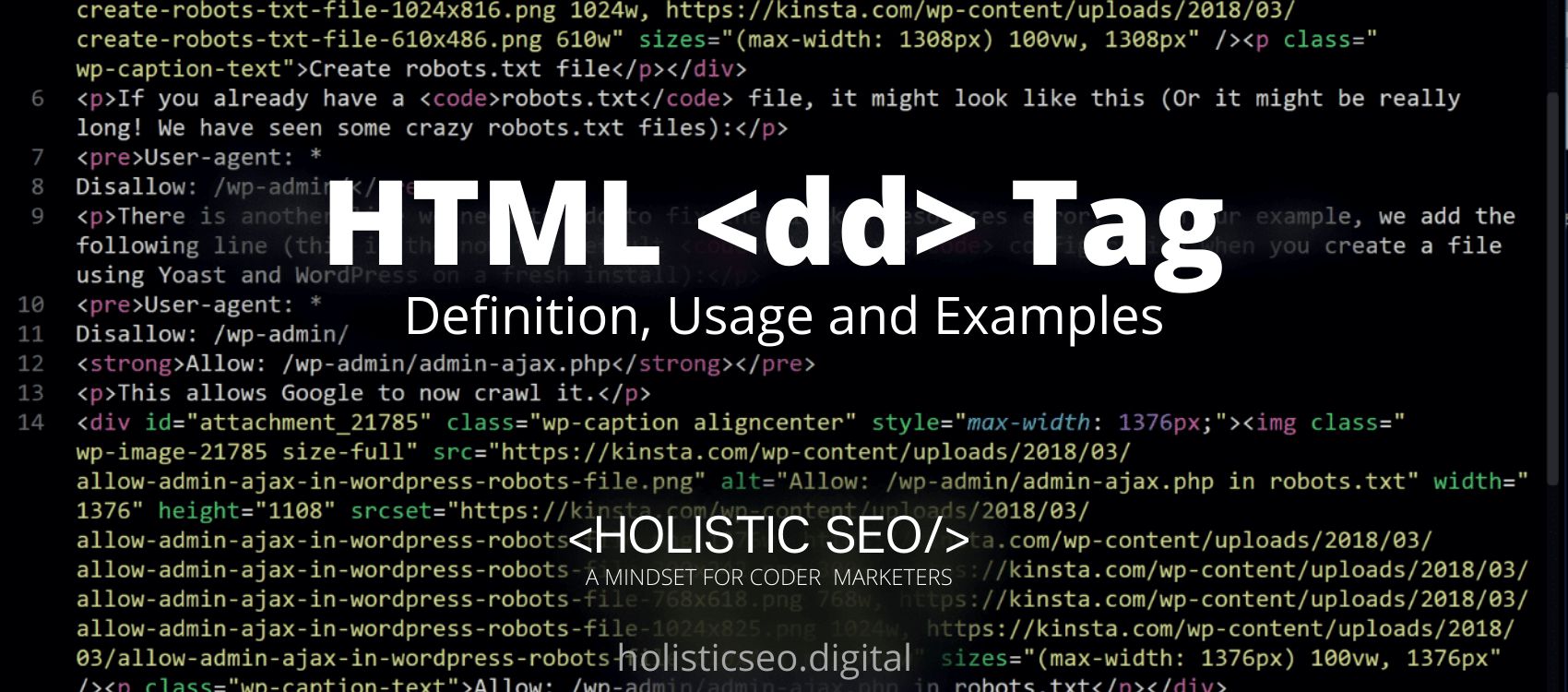 dd HTML Tag