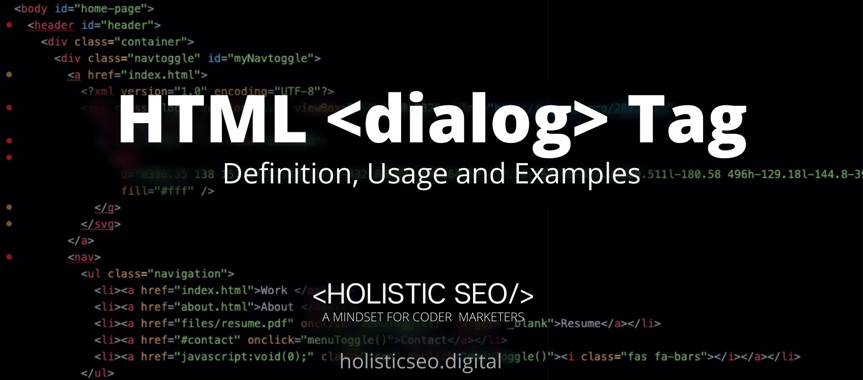 dialog HTML Tag