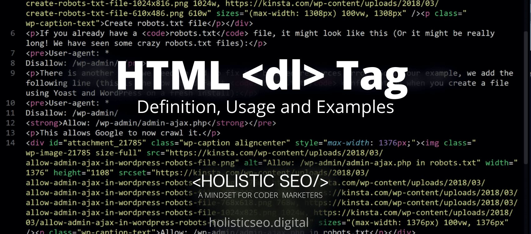 dl HTML Tag