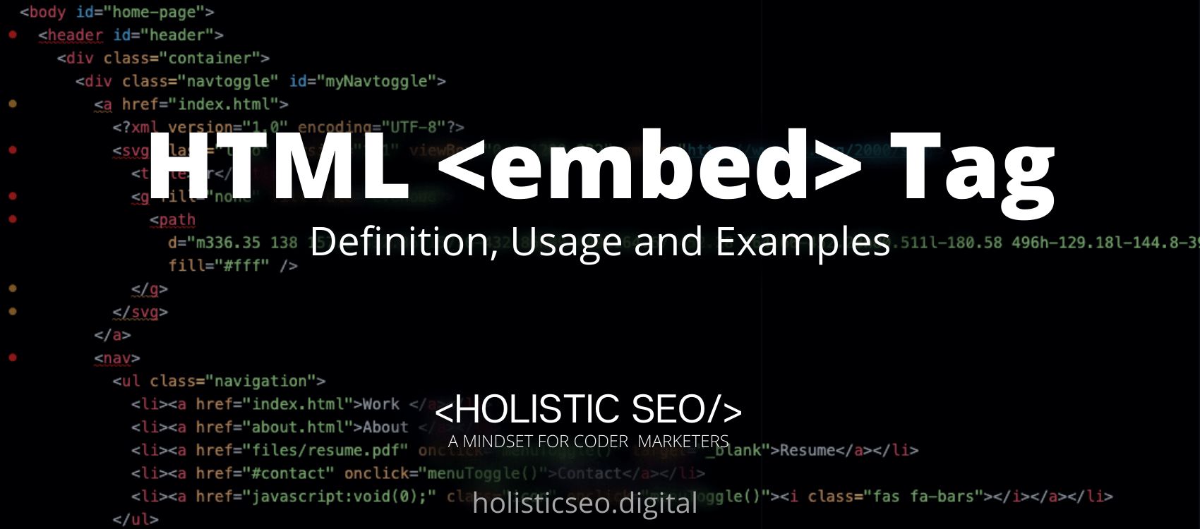 embed HTML Tag