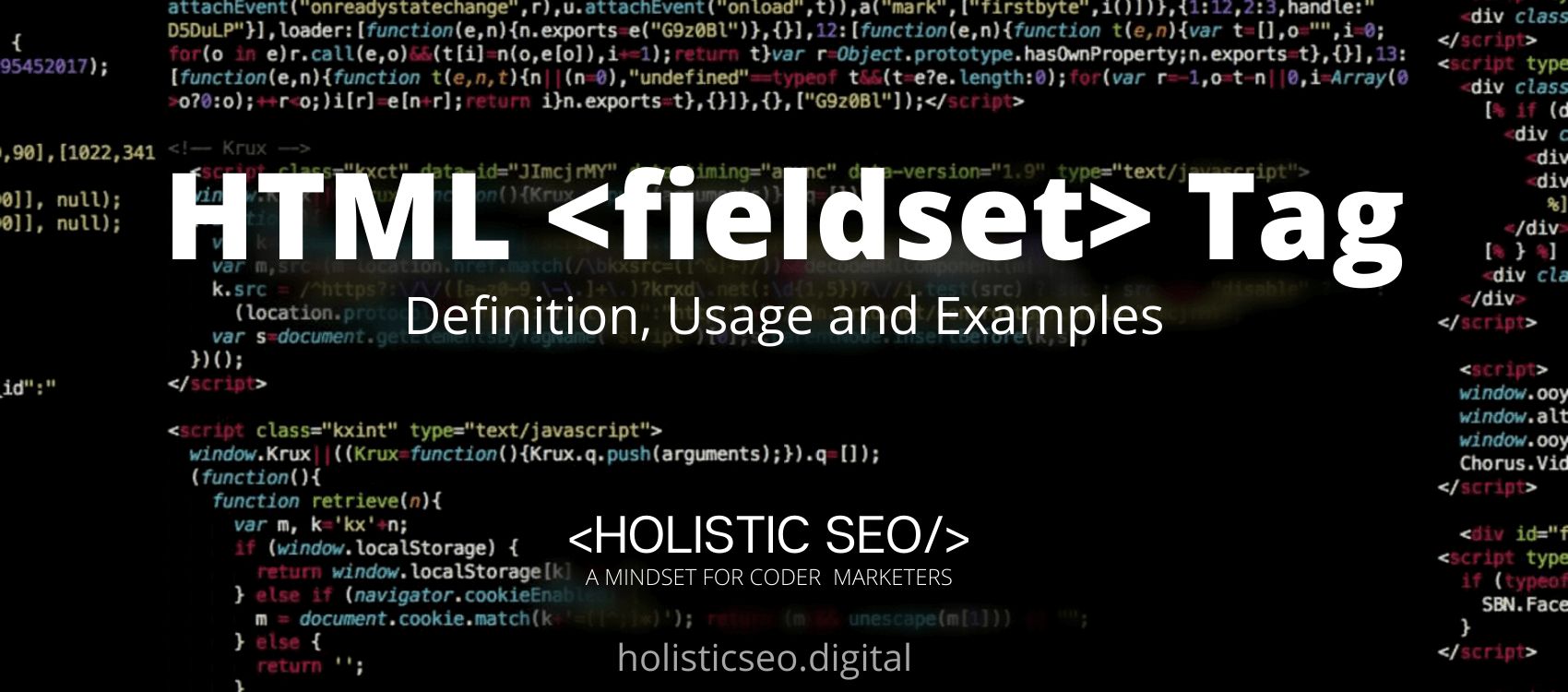 fieldset HTML Tag