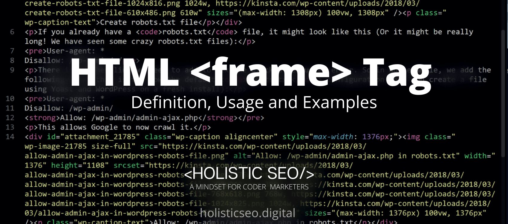 frame HTML Tag